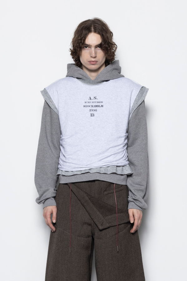 Acne Studios Layered Hooded Sweatshirt