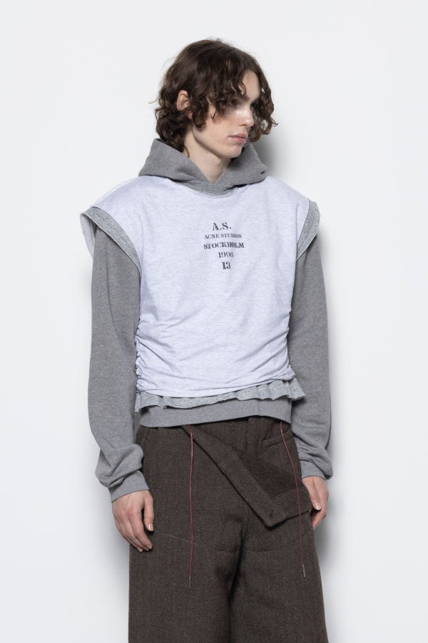 Acne Studios Layered Hooded Sweatshirt