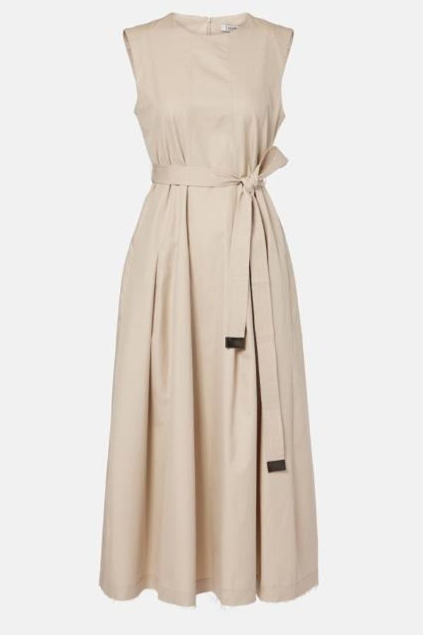MAX MARA Amina Midi Dress - Beige