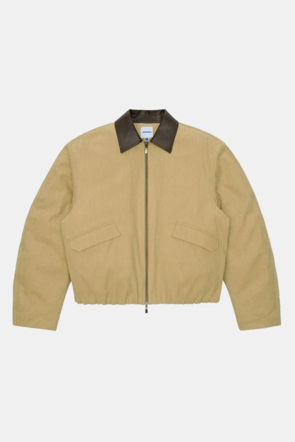 ADER ERROR Contrast-Collar Long-Sleeve Jacket - Yellow