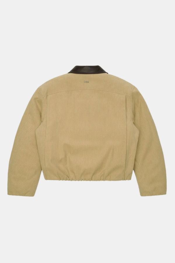 ADER ERROR Contrast-Collar Long-Sleeve Jacket - Yellow