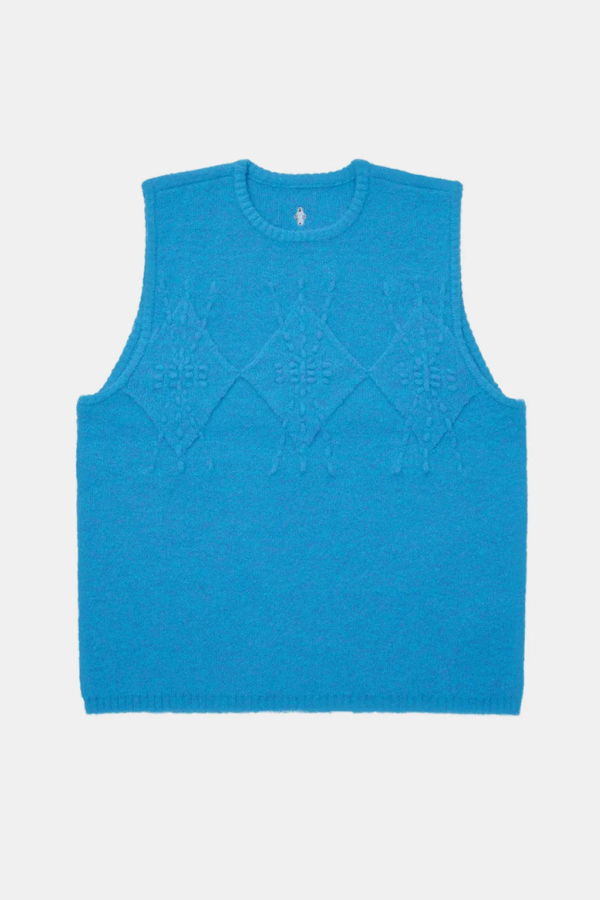 ADER ERROR Crew-Neck Knitted Vest - Sky Blue
