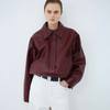 KASSL EDITIONS Bomber Short - Bordeaux - Thumbnail 1