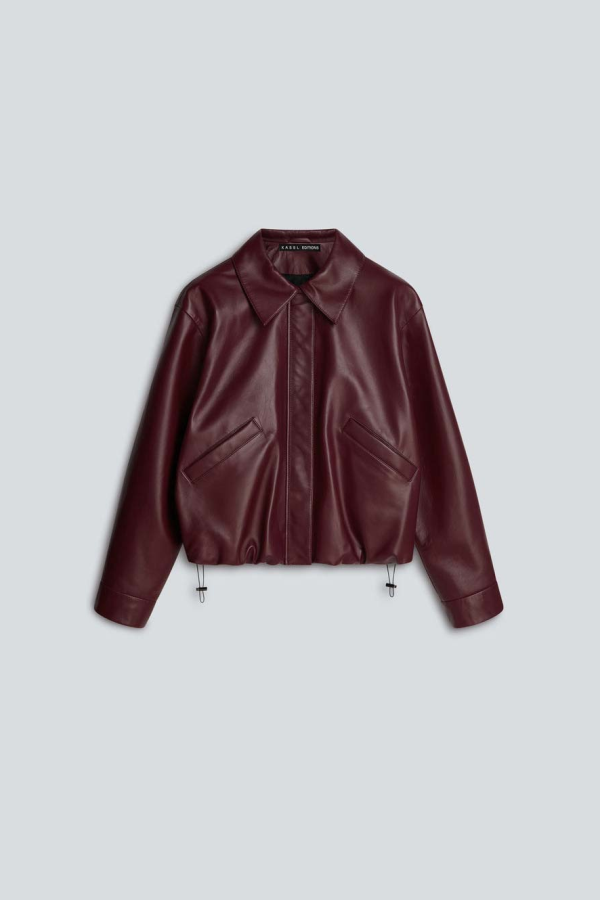 KASSL EDITIONS Bomber Short - Bordeaux