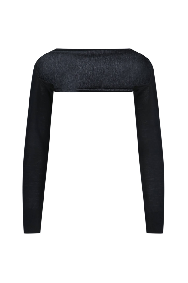 Alaia Knitted Shrug - Black