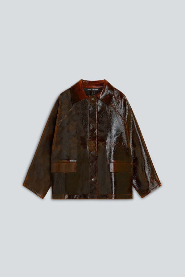 KASSL EDITIONS Original Hip Lacquer Wool Coat - Honey
