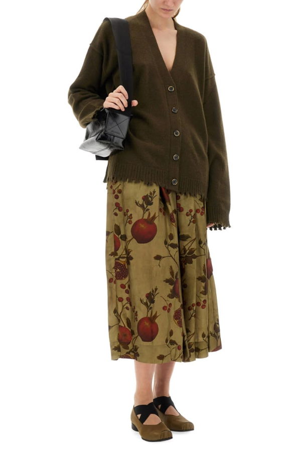 Uma Wang Cashmere Cardigan With Buttons Cardigan - Green