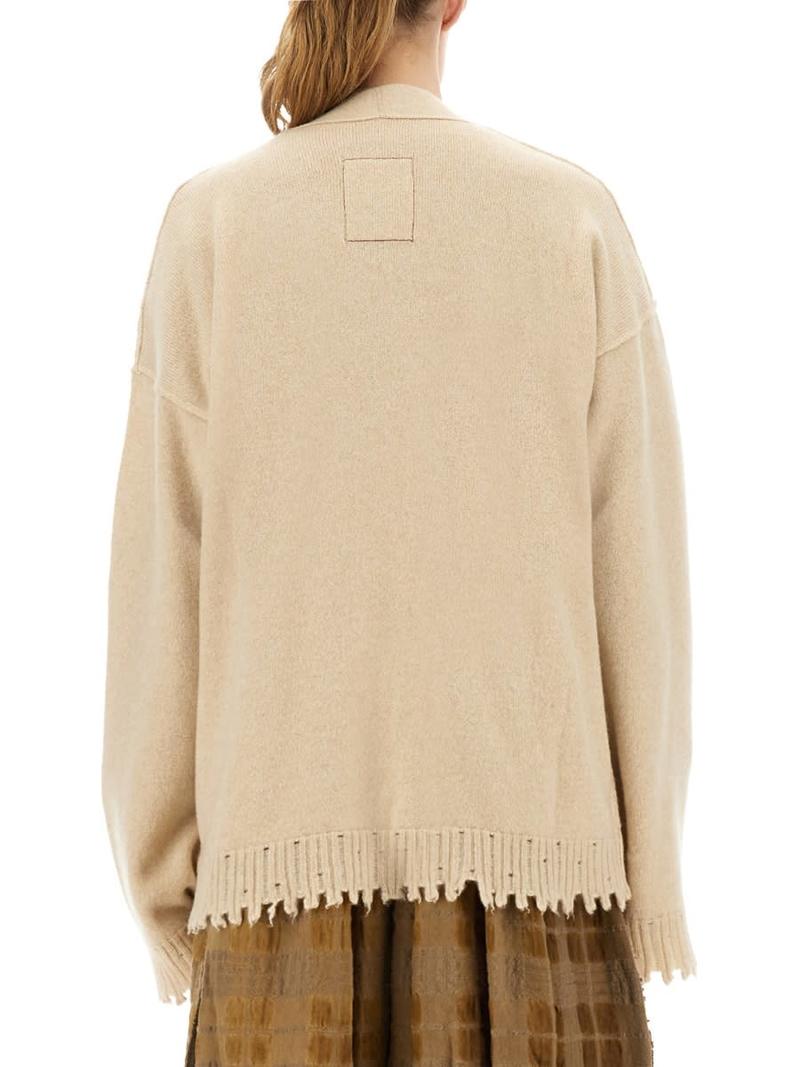 Uma Wang Cashmere Cardigan With Buttons Cardigan - Beige
