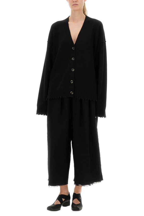 Uma Wang Cashmere Cardigan With Buttons - Cardigan - Black