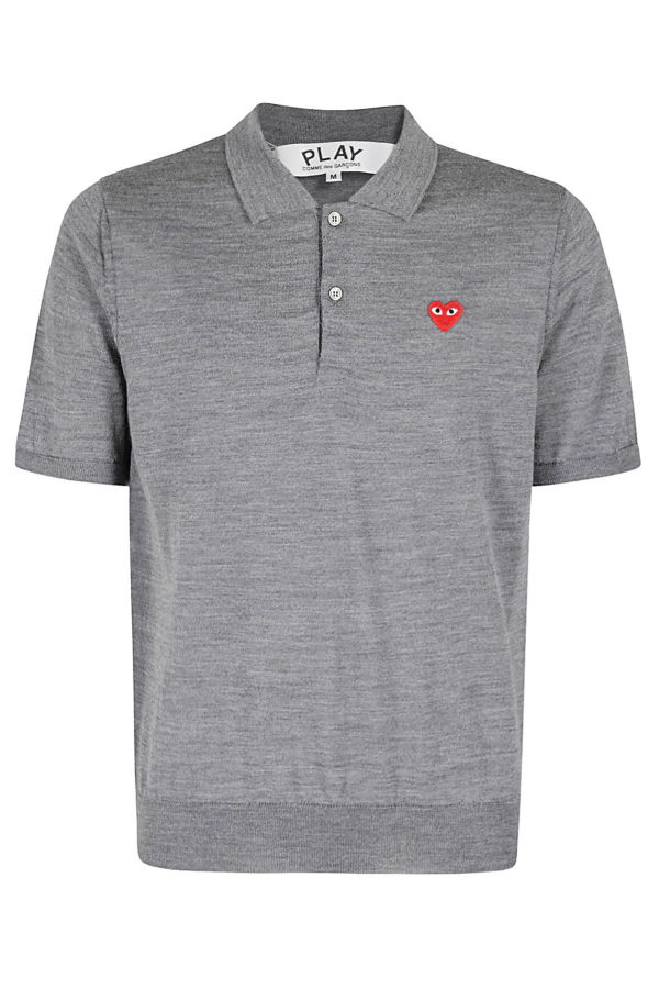 Comme des Garçons PLAY Red Emblem Polo Shirt