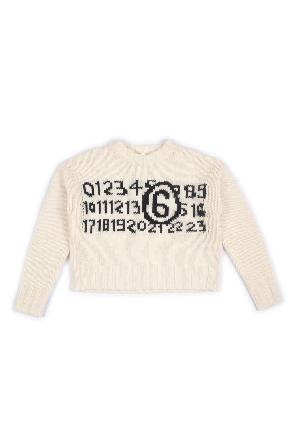 KIDS MM6 Maison Margiela Sweater - White