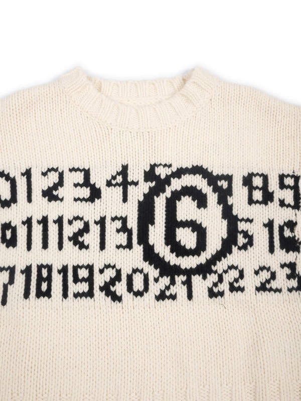 KIDS MM6 Maison Margiela Sweater - White