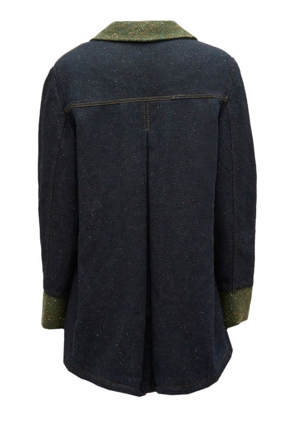 Ganni Cotton Denim Blazer - Charcoal