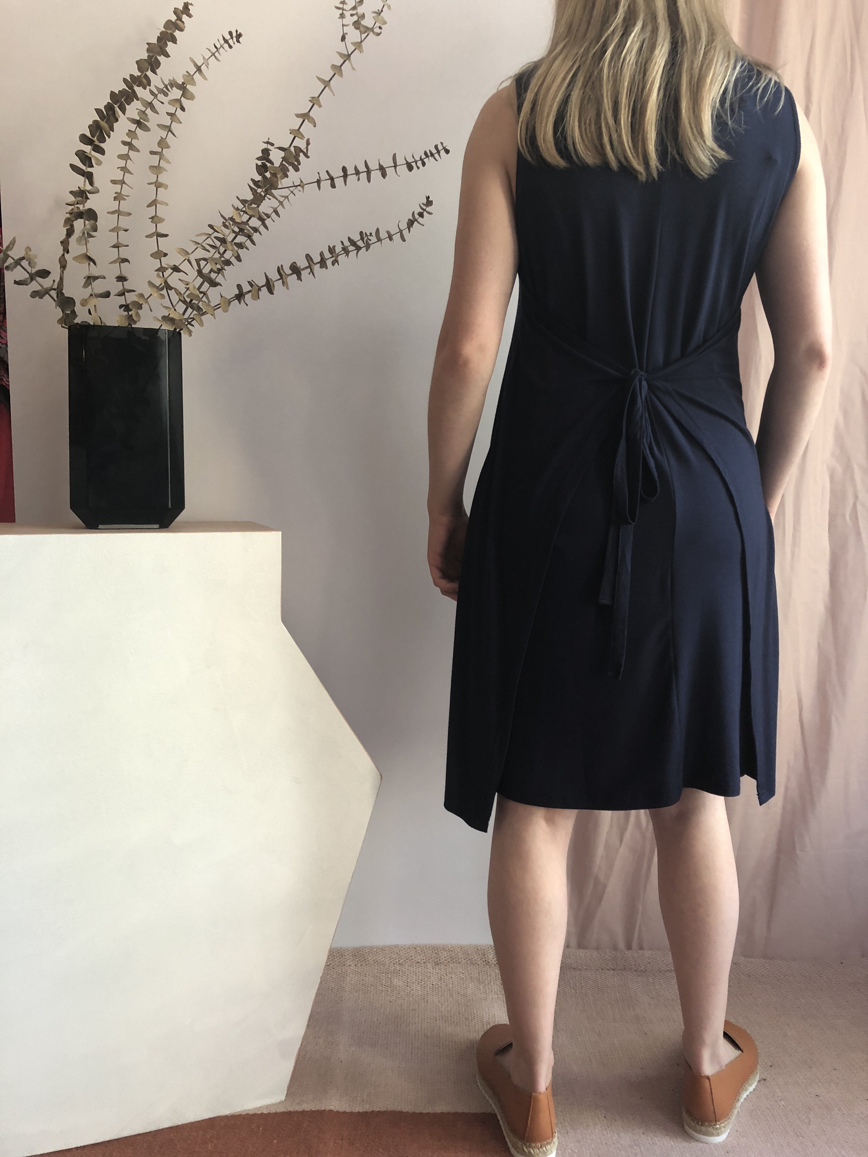 PRESS DS187028 Dress Marine Garmentory