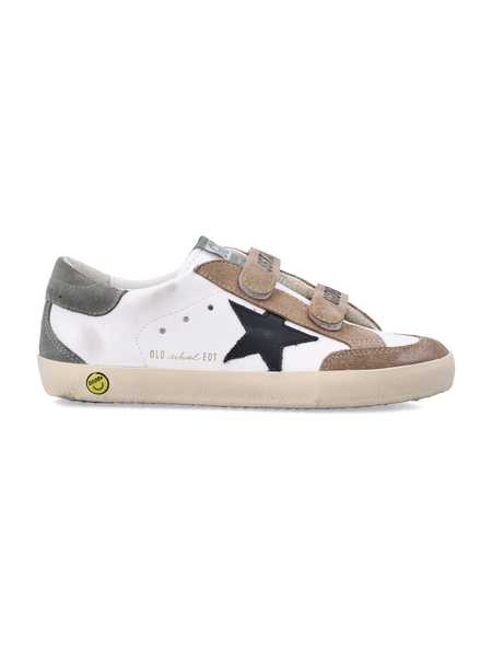 Golden Goose Super-Star Leather Sneakers w/Glitter Star | Garmentory