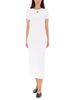 MARINE SERRE Midi Dress Moon - White - Thumbnail 4