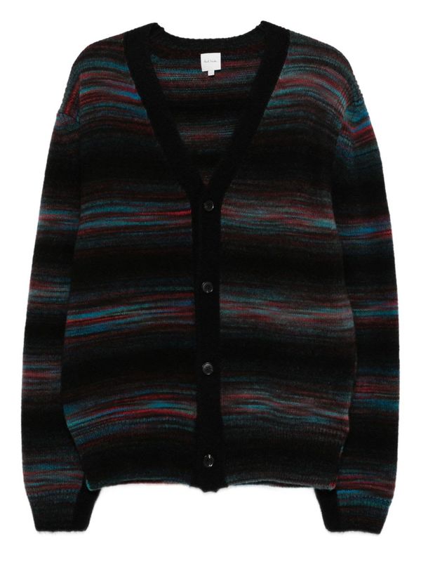 PAUL SMITH Wool V-Necked Cardigan - Multicolour