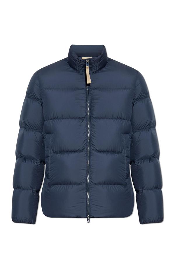 Woolrich Down Jacket With Stand-up Collar - Blue