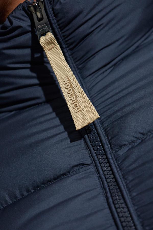 Woolrich Down Jacket With Stand-up Collar - Blue