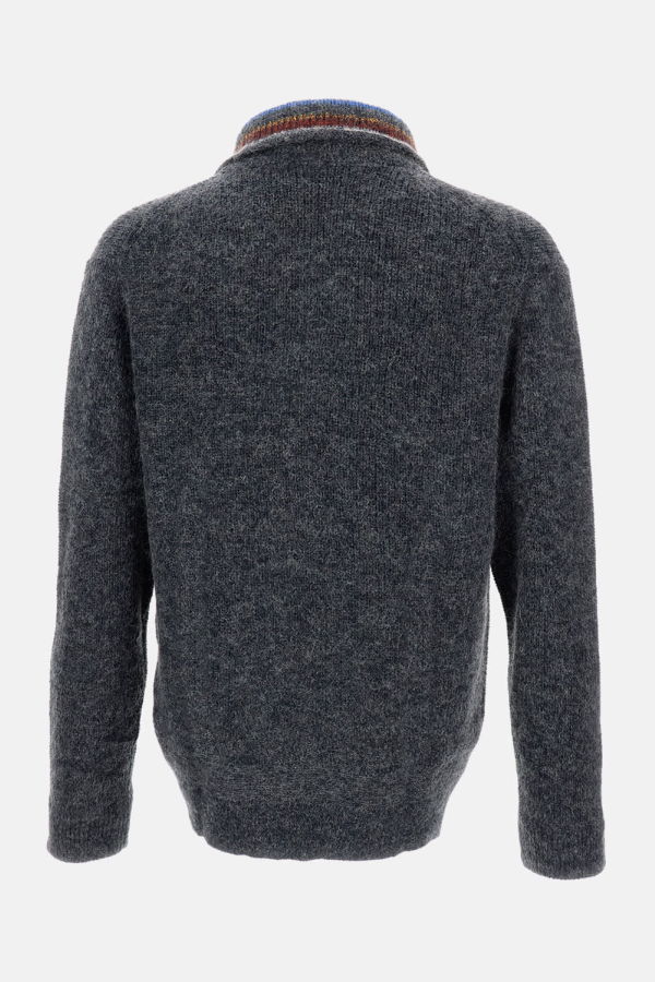 PAUL SMITH Sweater Zip Neck - Gray