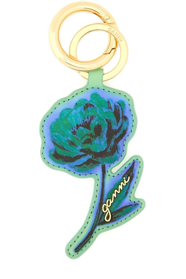 Ganni Keychain Flower Keychain - Green