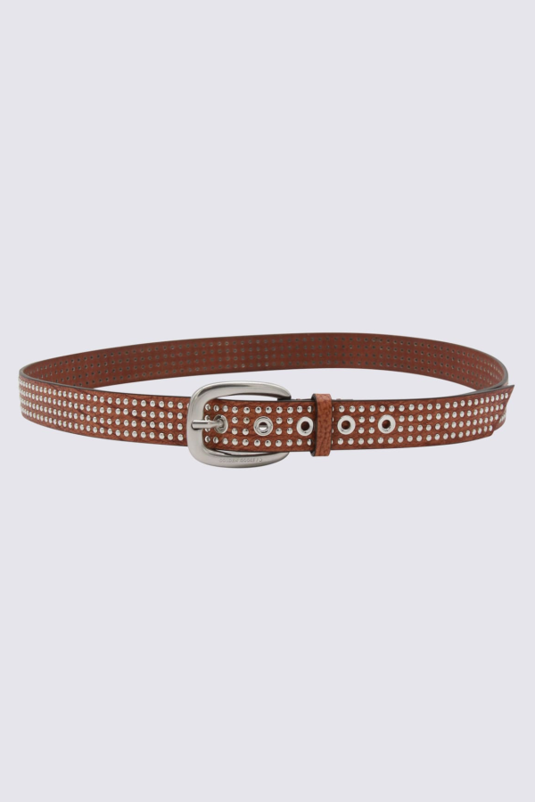 Golden Goose Brown Leather Belt - Leather Brown