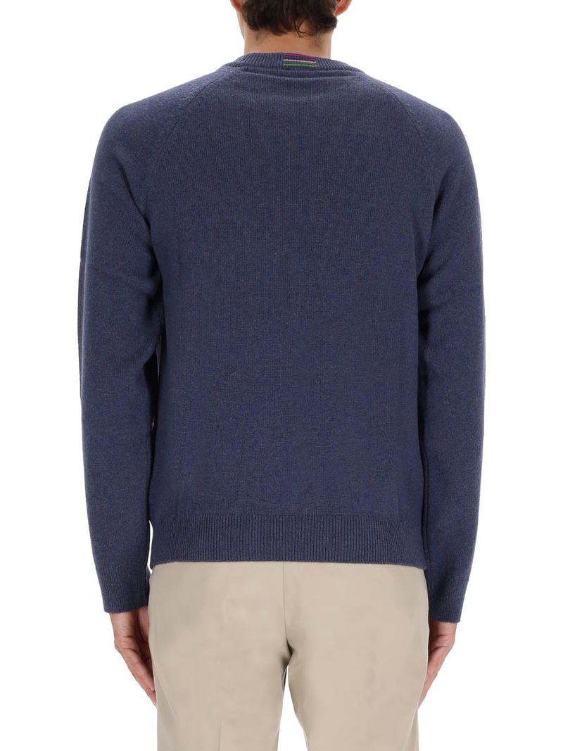 PAUL SMITH Wool Jersey Sweater - Purple