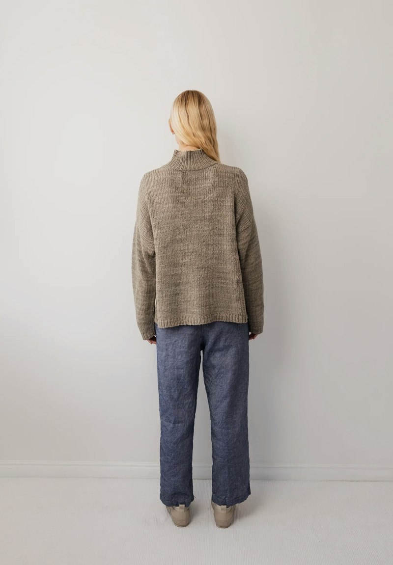 Wol Hide Cross Neck Pullover