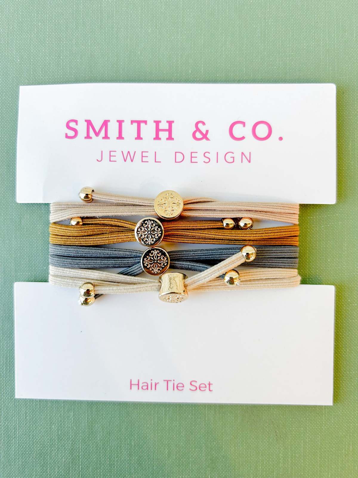 Smith and Co. Design Skinny Hair Tie Set - Neutral - Image 1 of 5