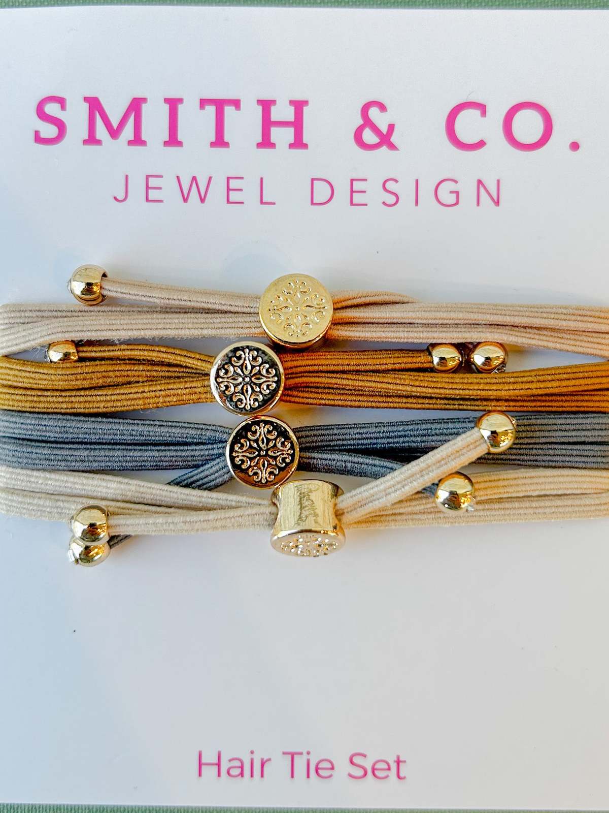 Smith and Co. Design Skinny Hair Tie Set - Neutral - Image 2 of 5