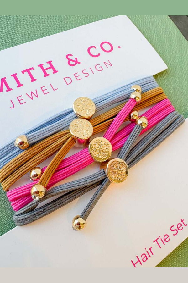 Smith and Co. Design Skinny Hair Tie Set