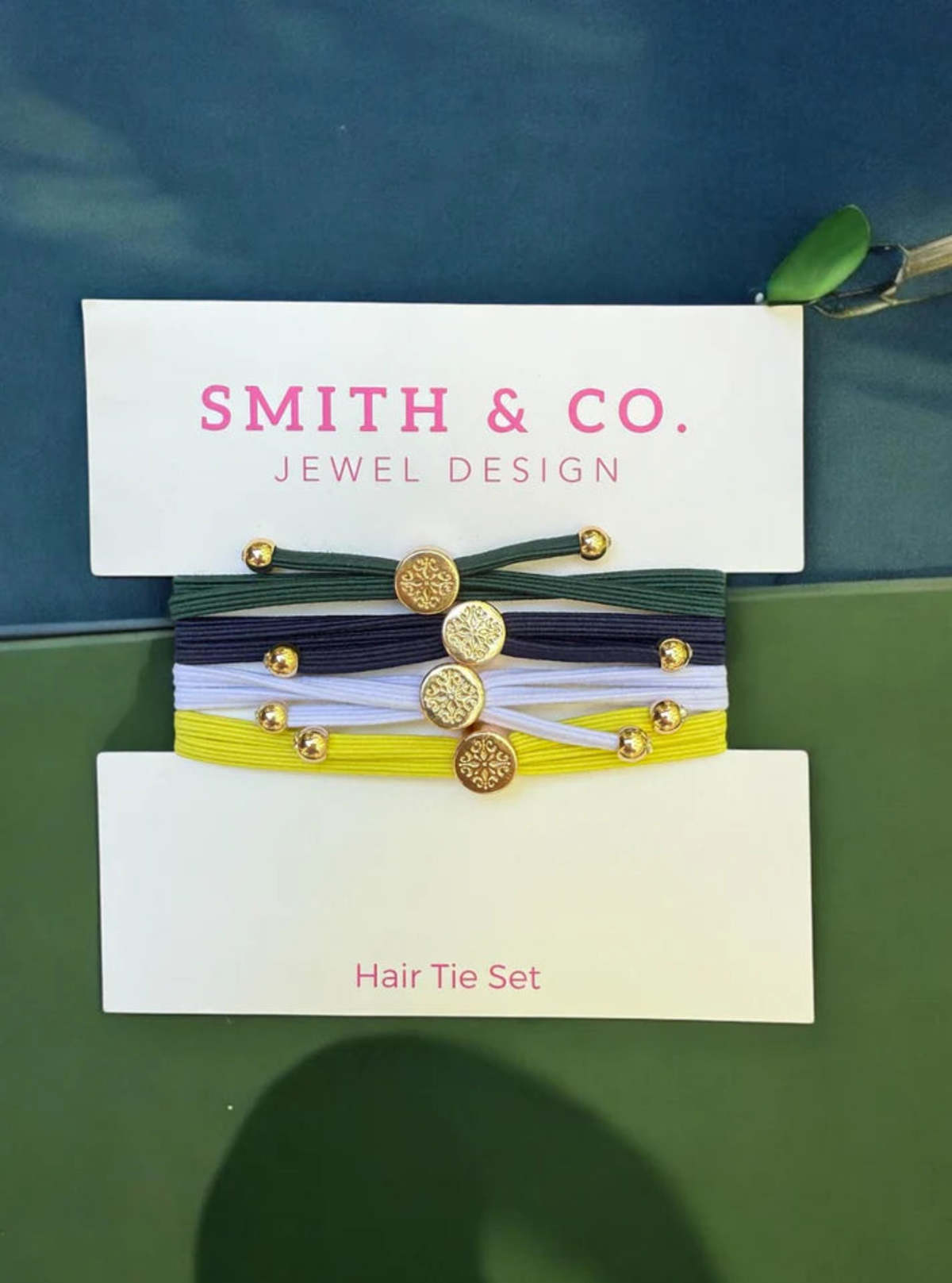 Smith and Co. Design Skinny Hair Tie Set - Tennis with Love - Image 4 of 5
