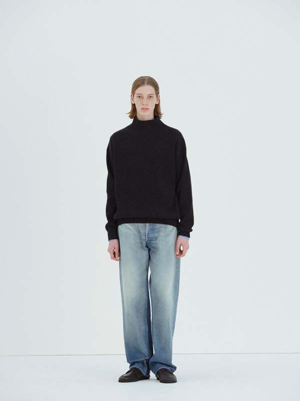 Auralee Selvedge Faded Heavy Denim Wide Pants | Garmentory