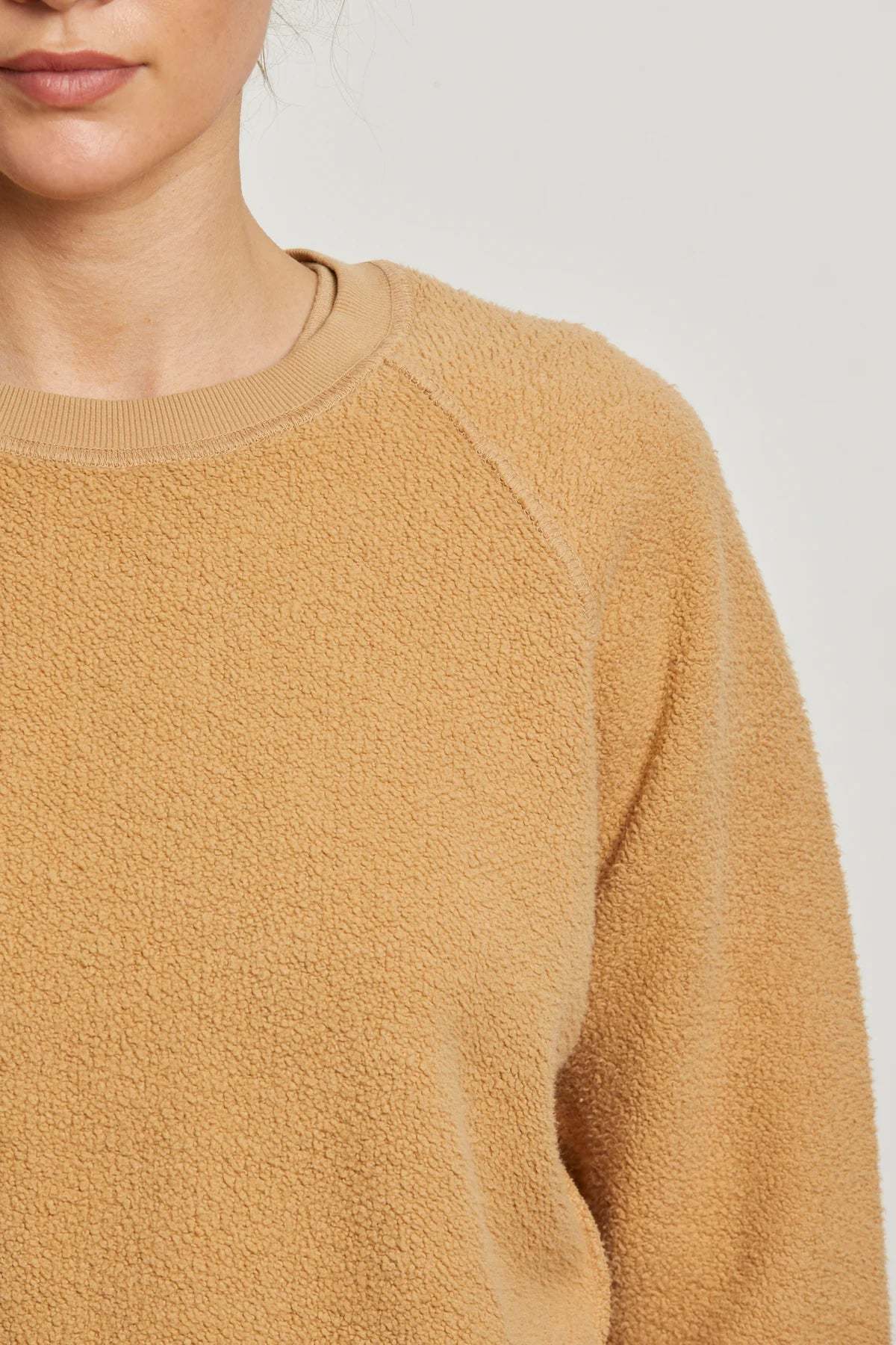 Perfect White Tee Ziggy Reverse Fleece Shrunken Crew - Image 23 of 38