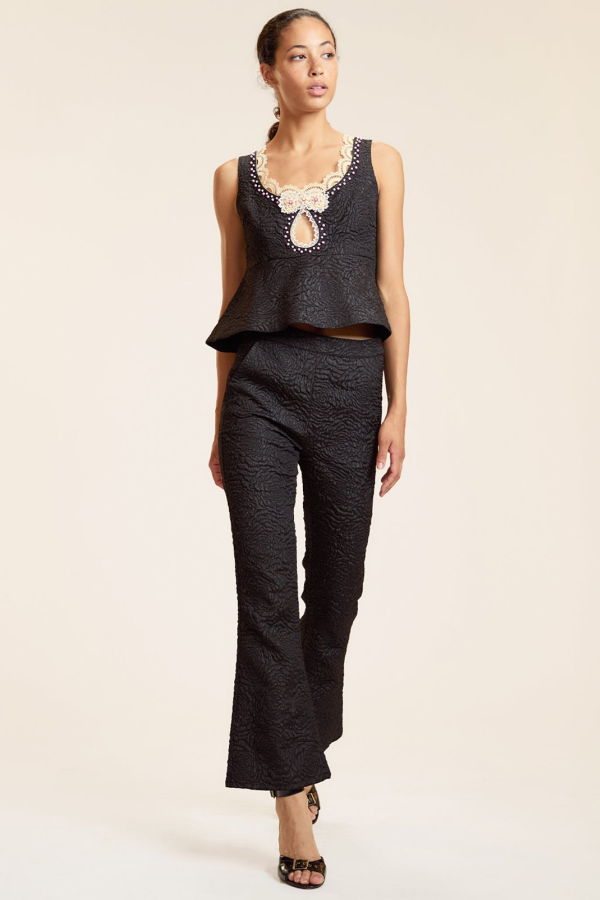 Cynthia Rowley Petit Four Pants - Black