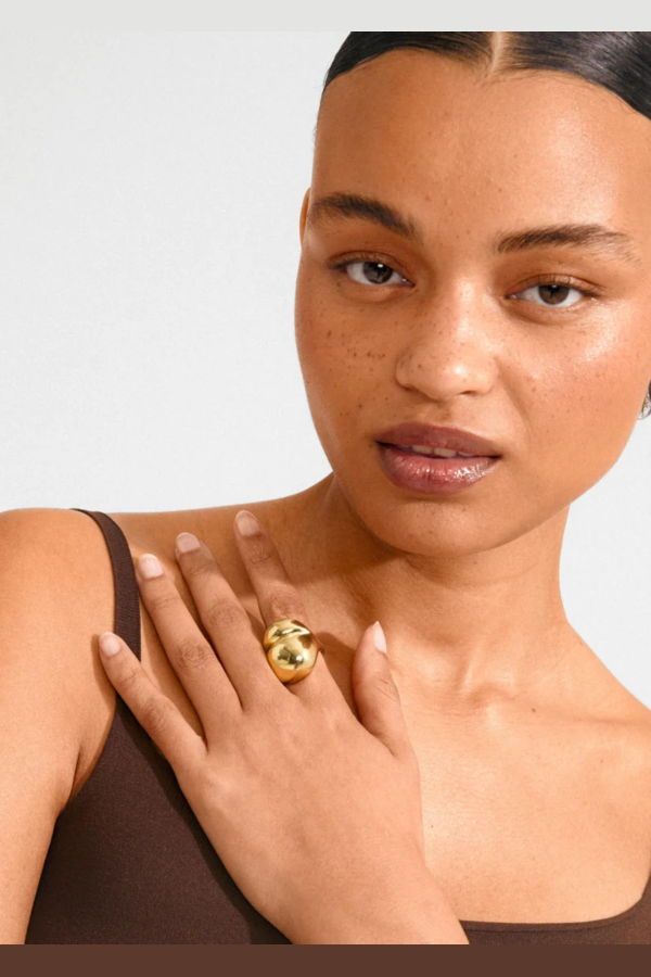 Pilgrim Maddix Adjustable Gold Plated Ring