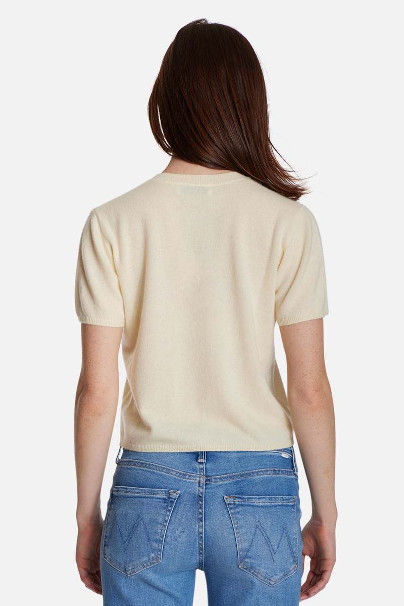 The Tile Club Bella Cashmere Short Sleeve Tee