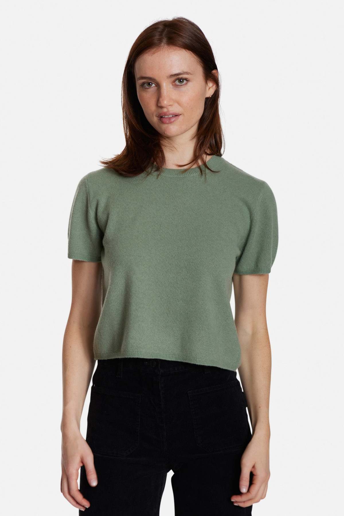The Tile Club Bella Cashmere Short Sleeve Tee - Image 2 of 5