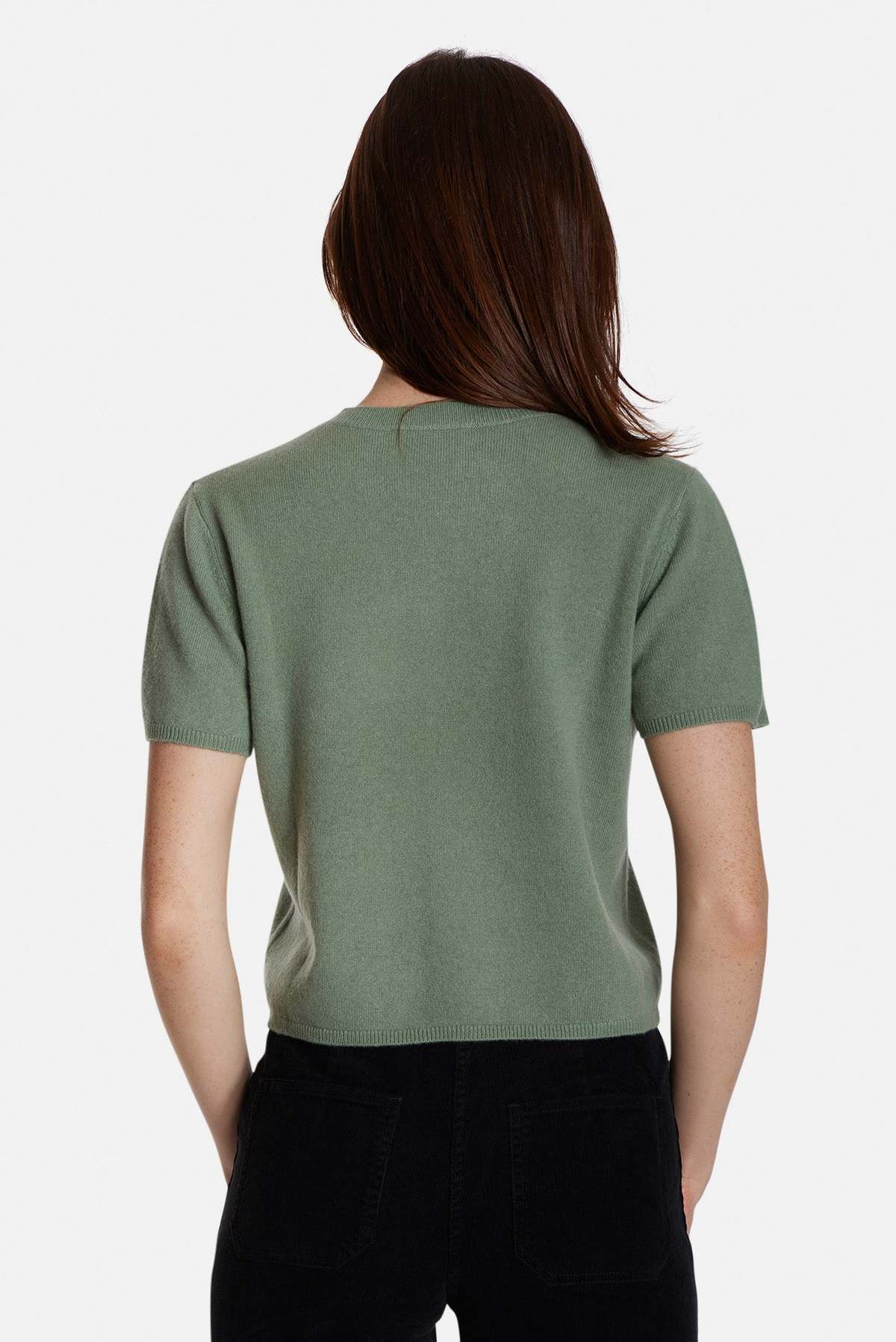 The Tile Club Bella Cashmere Short Sleeve Tee - Image 4 of 5