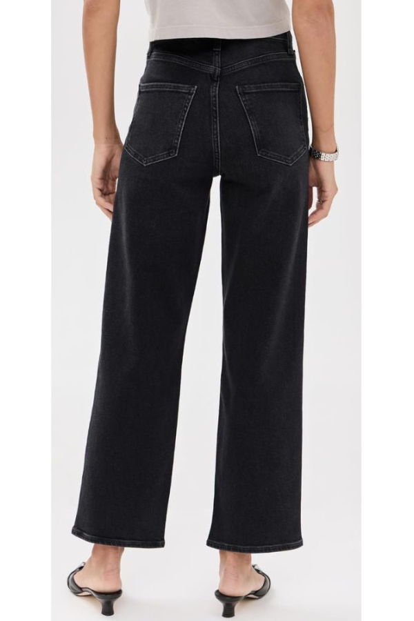 AGOLDE Ren High-Rise Wide Leg Jeans - Hush