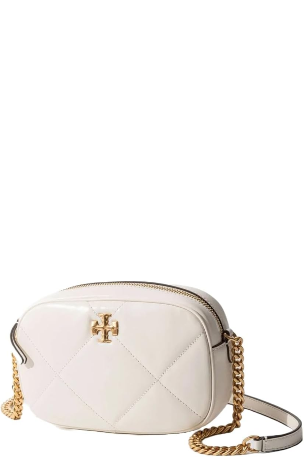 Tory Burch Kira Diamond Quilt Camera Bag - Warm White