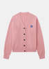 ADER ERROR Logo-Appliqué Cardigan - Pink - Thumbnail 1