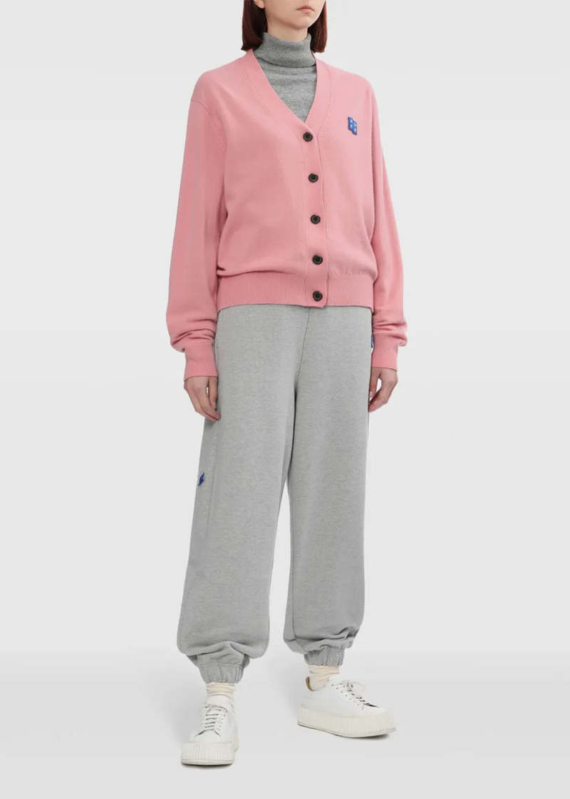 ADER ERROR Logo-Appliqu Cardigan - Pink