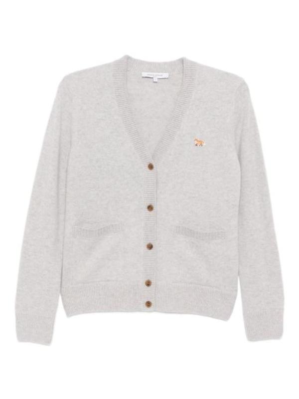 Maison Kitsun Cardigan - Light Grey Melange