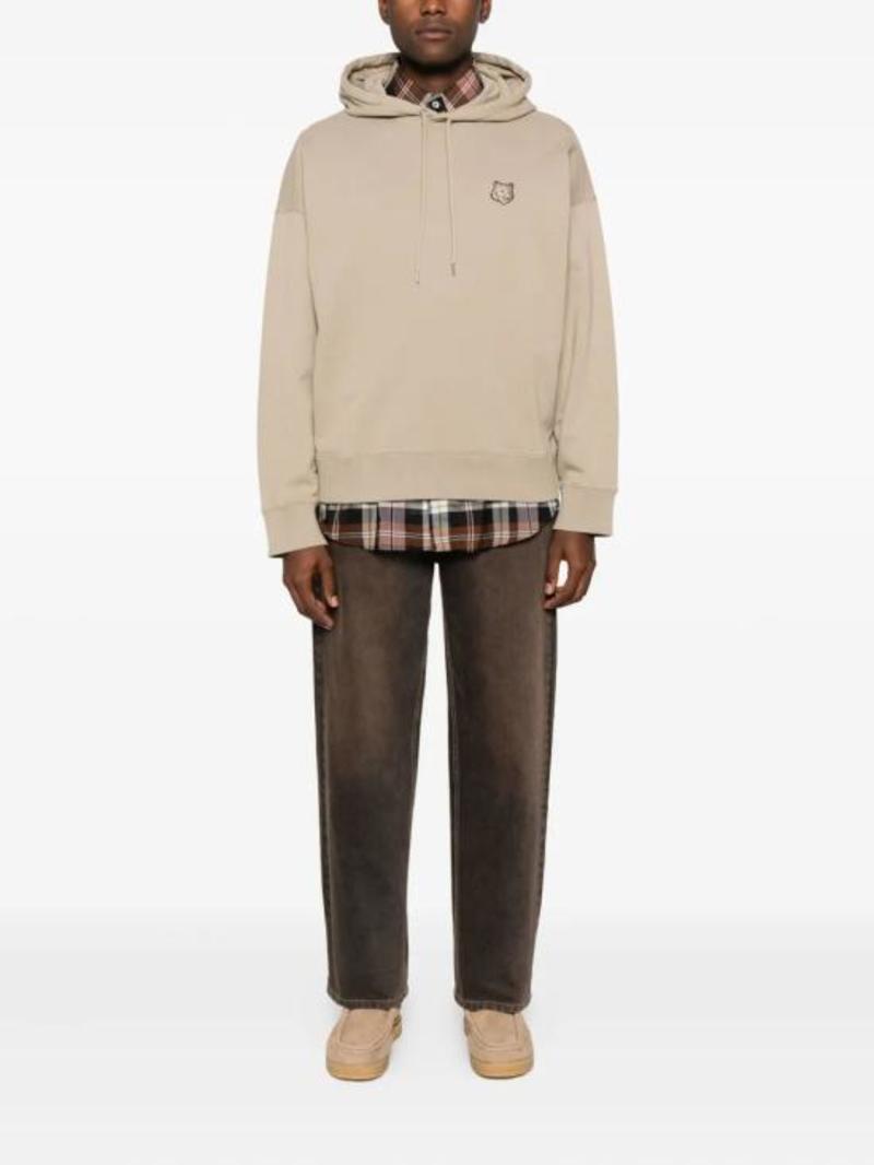 Maison Kitsun Hoodie - Concrete Beige