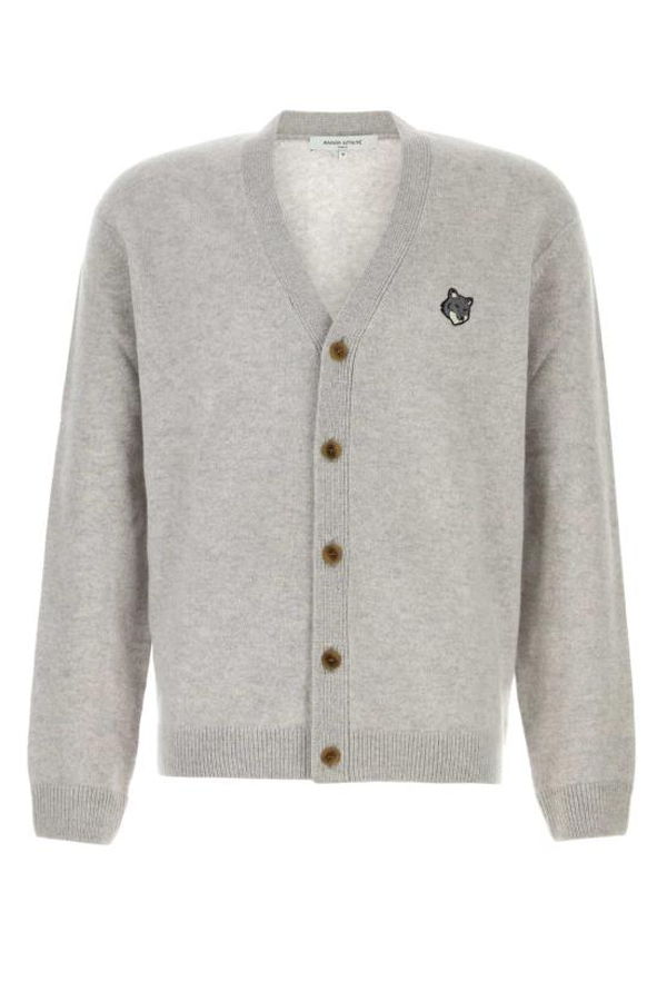 Maison Kitsuné Cardigan - Light Grey Melange