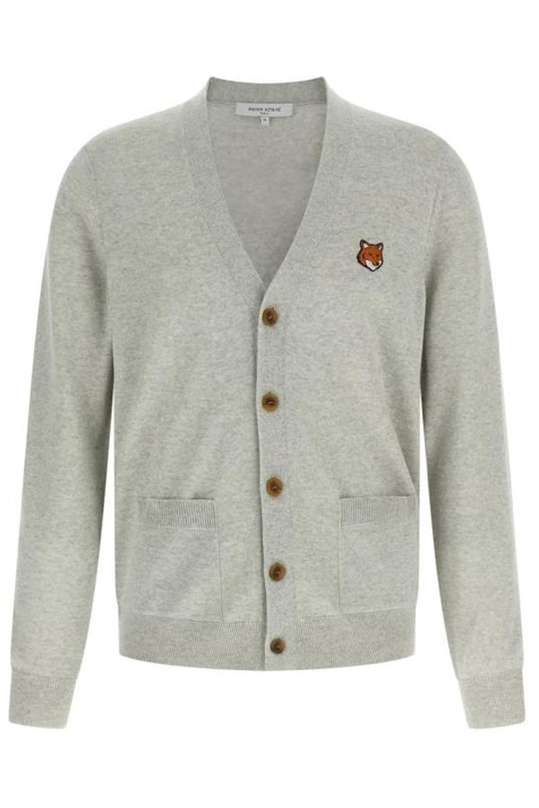 Maison Kitsuné Cardigan - Light Grey Melange