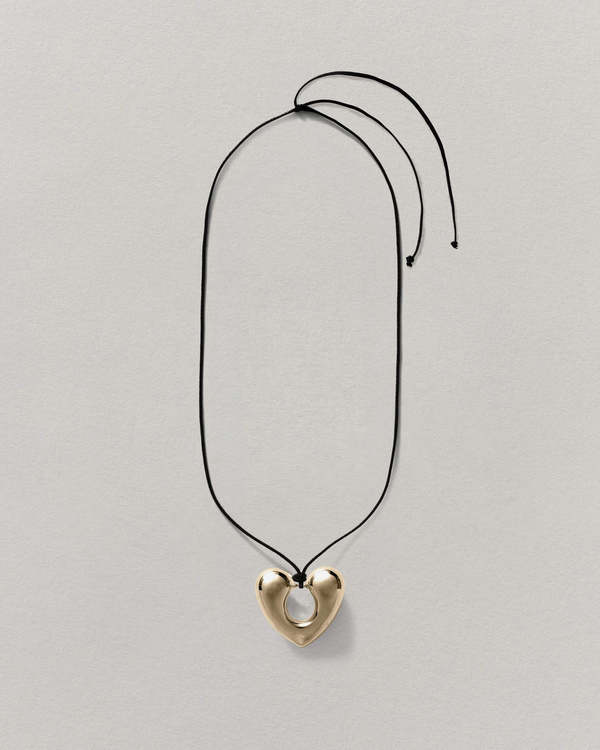 Annika Inez Large Open Heart Pendant - Gold Annika Inez Large Open Heart Pendant - Gold