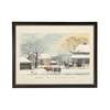 Antique Curiosities Vintage Home To Thanksgiving Scene Framed Print - Thumbnail 1