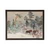 Antique Curiosities Moose in the Snowy Woods Framed Print - Thumbnail 1